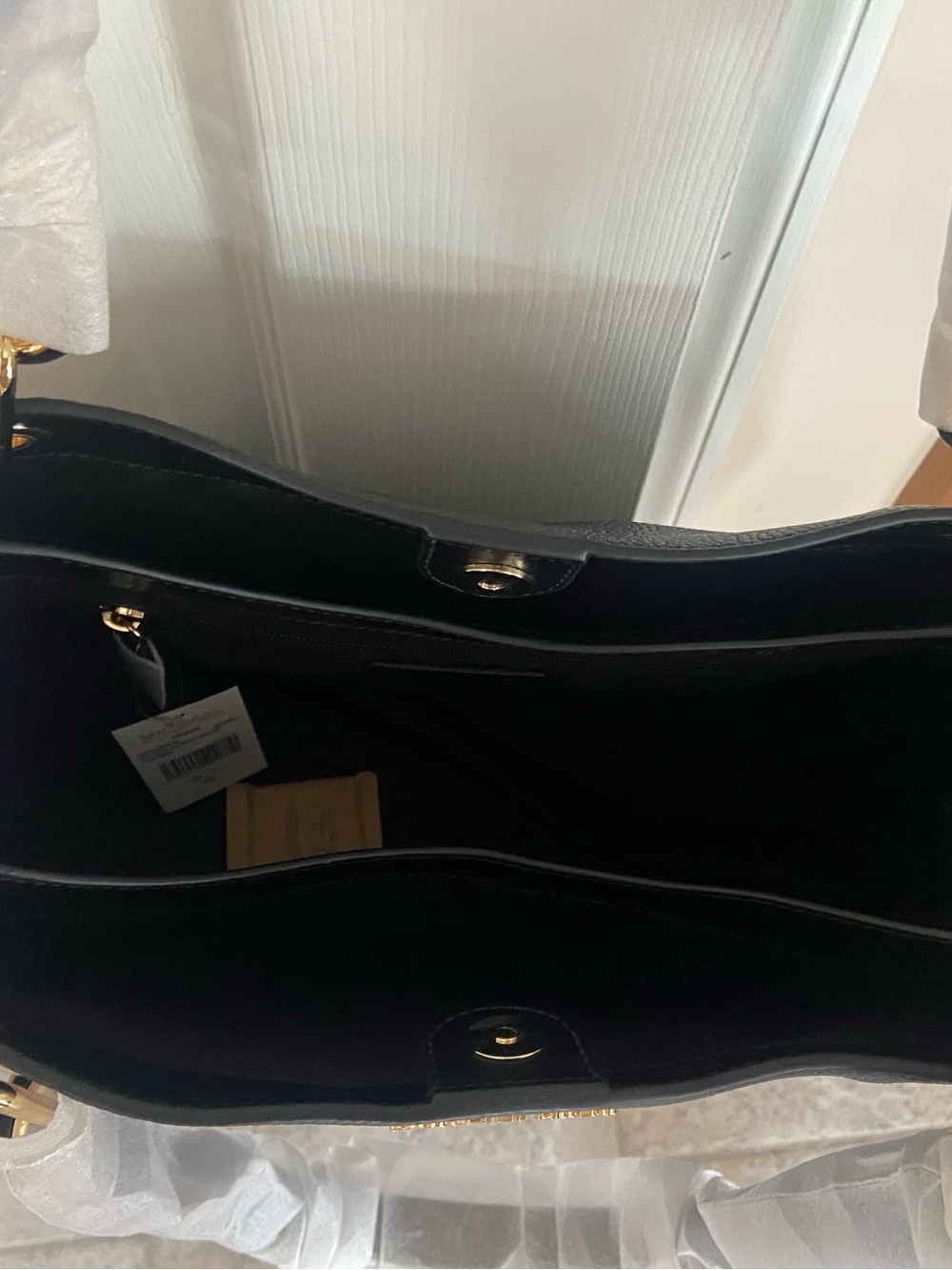 Michael Kors Trisha Large Triple Gusset Shoulder bag - new! - Picture 4 of 14